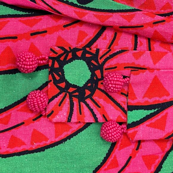 FARM Rio Red and Green Floral Midi Skirt - Picture 3 of 15
